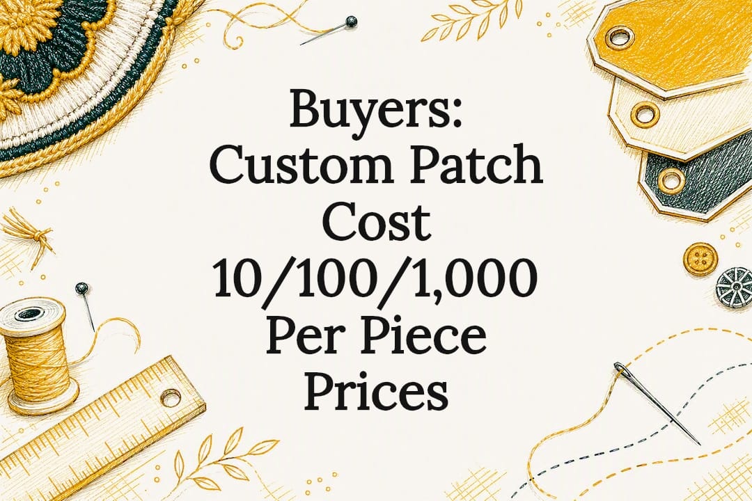 Buyers: Custom Patch Cost 10/100/1,000 Per Piece Prices
