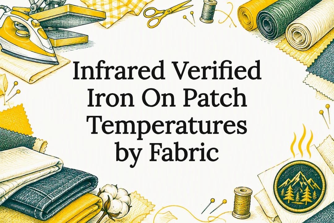 Infrared Verified Iron On Patch Temperatures by Fabric