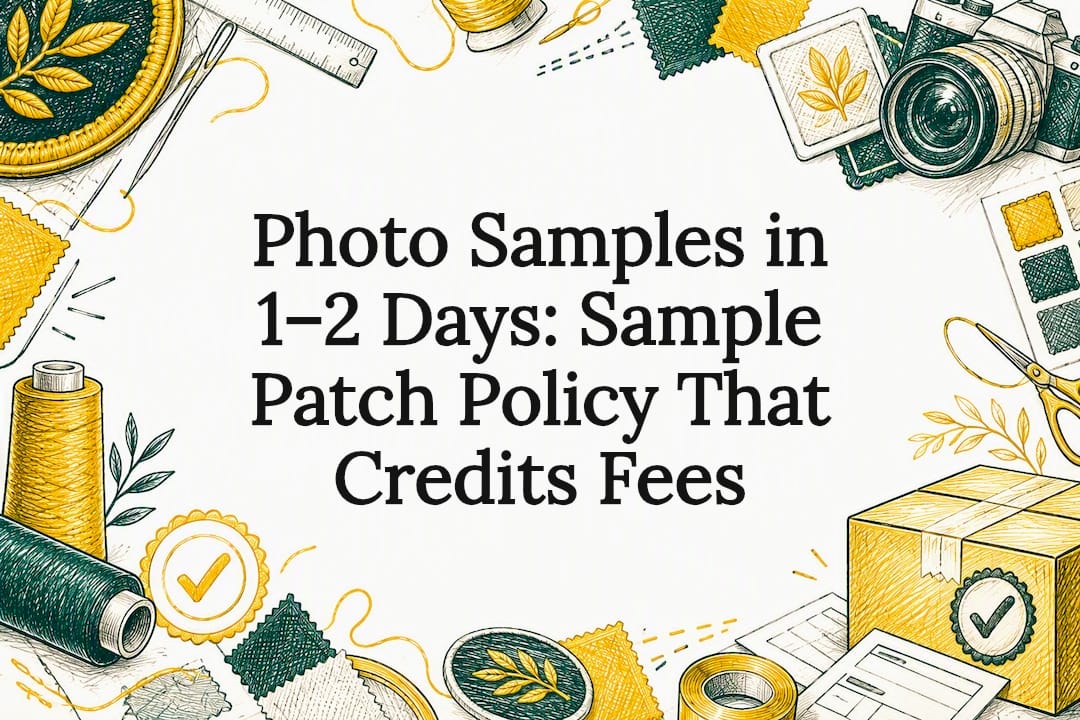 Photo Samples in 1–2 Days: Sample Patch Policy That Credits Fees