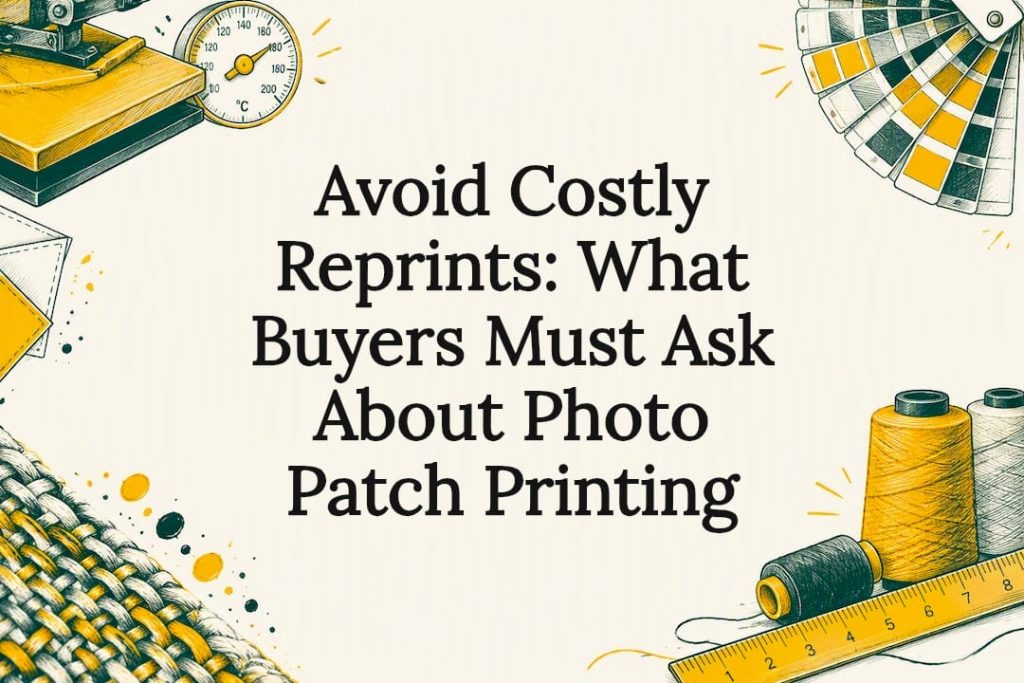 Decorative photo patch printing title card