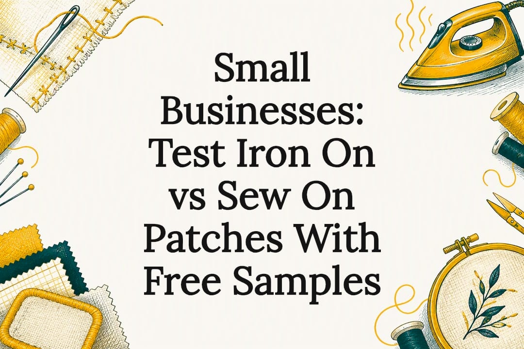 Small Businesses: Test Iron On vs Sew On Patches With Free Samples