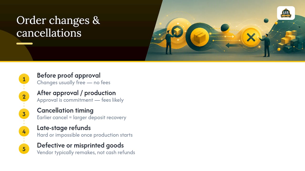 Cancellations, Order Changes, and Refund Policies — overview diagram