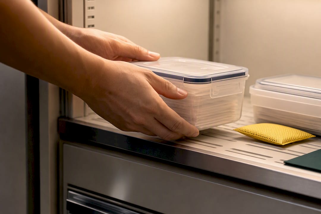 Sealed patch storage container with moisture protection