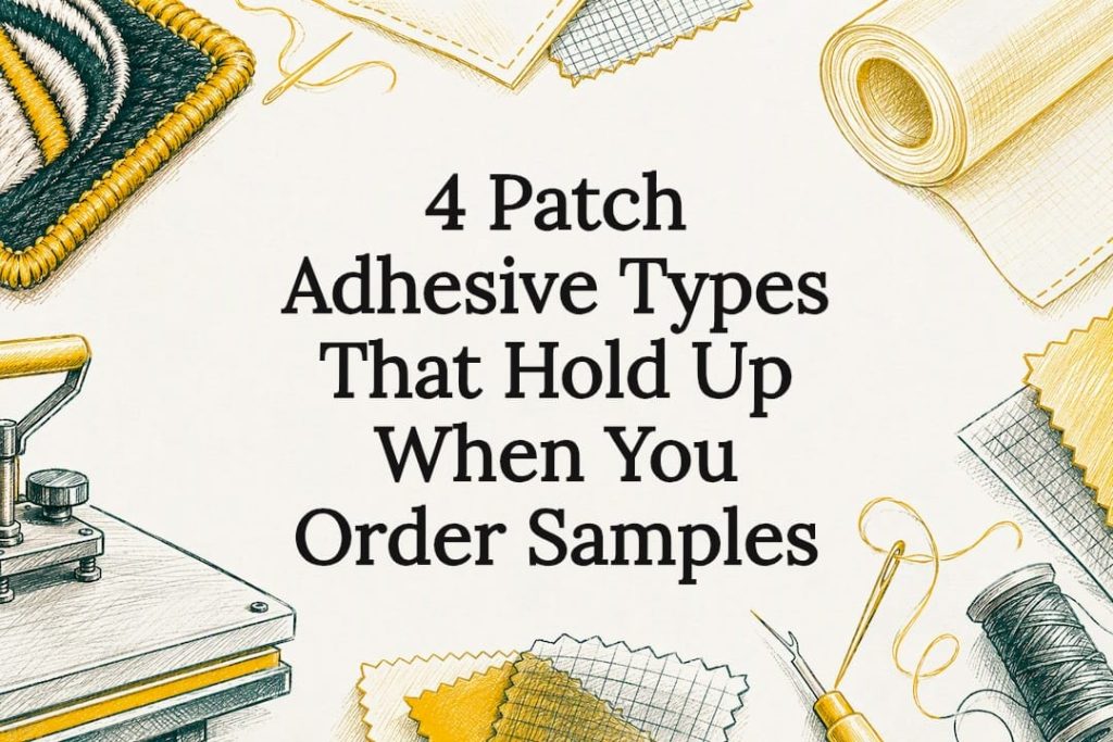 Decorative patch adhesive title card