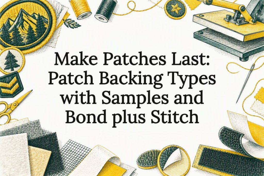 Patch backing types title card