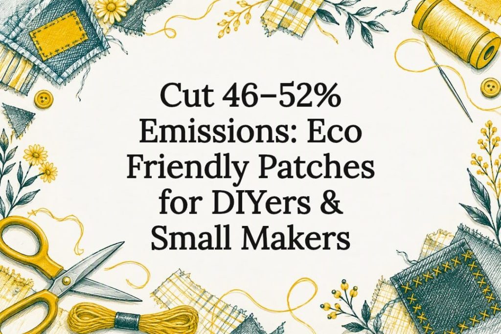 Eco-friendly patch title card illustration