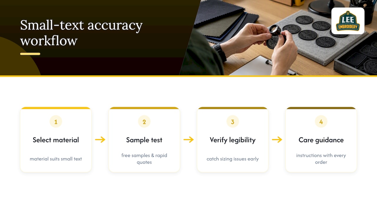 Why Our Process Is Built Around Small-Text Accuracy — overview diagram