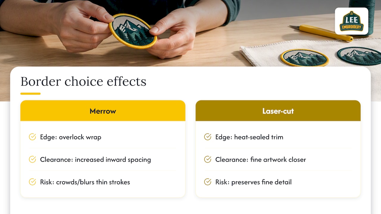 Merrow and laser-cut digitizing differences