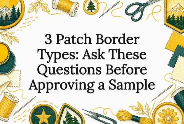 Decorative sketch of patch border details