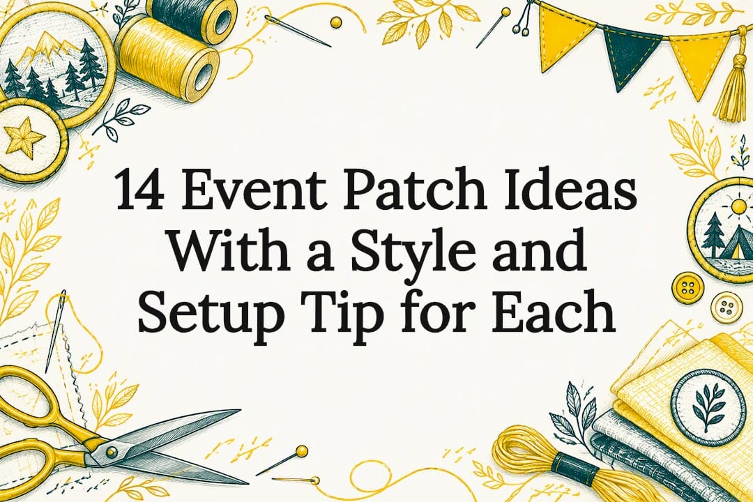 14 Event Patch Ideas With a Style and Setup Tip for Each