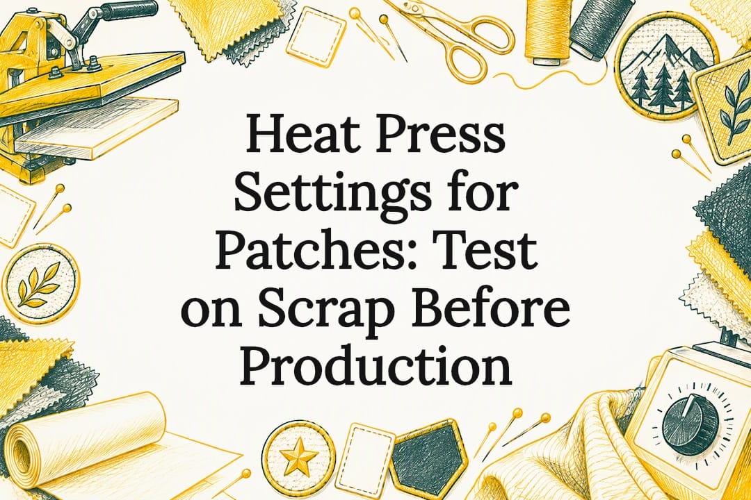 Heat Press Settings for Patches: Test on Scrap Before Production