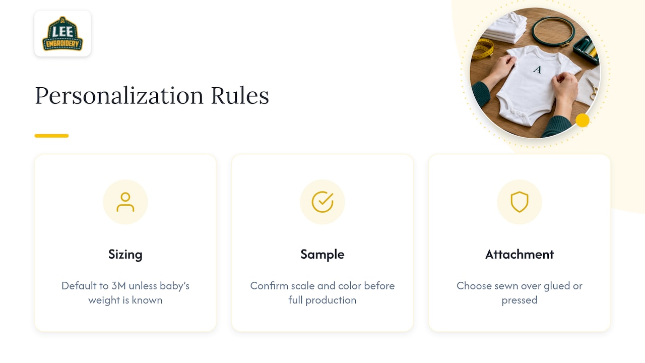 Three Rules I Use When Personalizing Onesies — overview diagram
