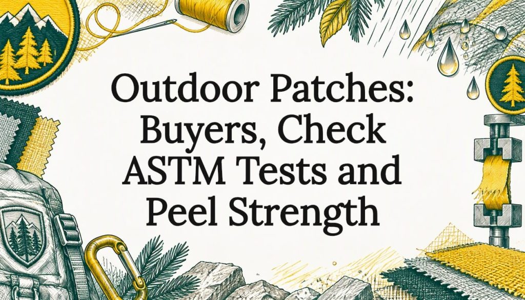 Sketch details framing an outdoor patch title