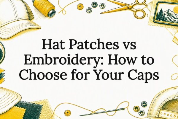 Sketch of cap embroidery and separate patch