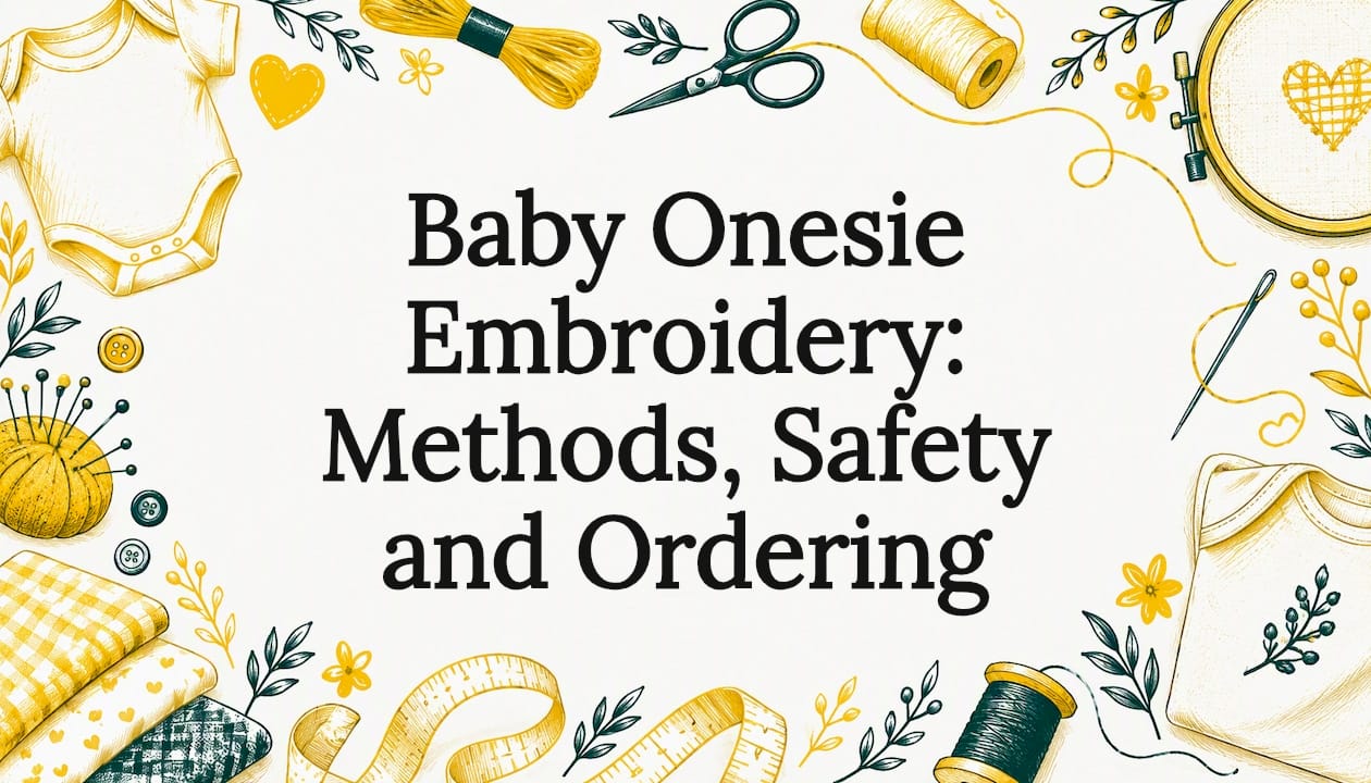 Baby Onesie Embroidery: Methods, Safety and Ordering