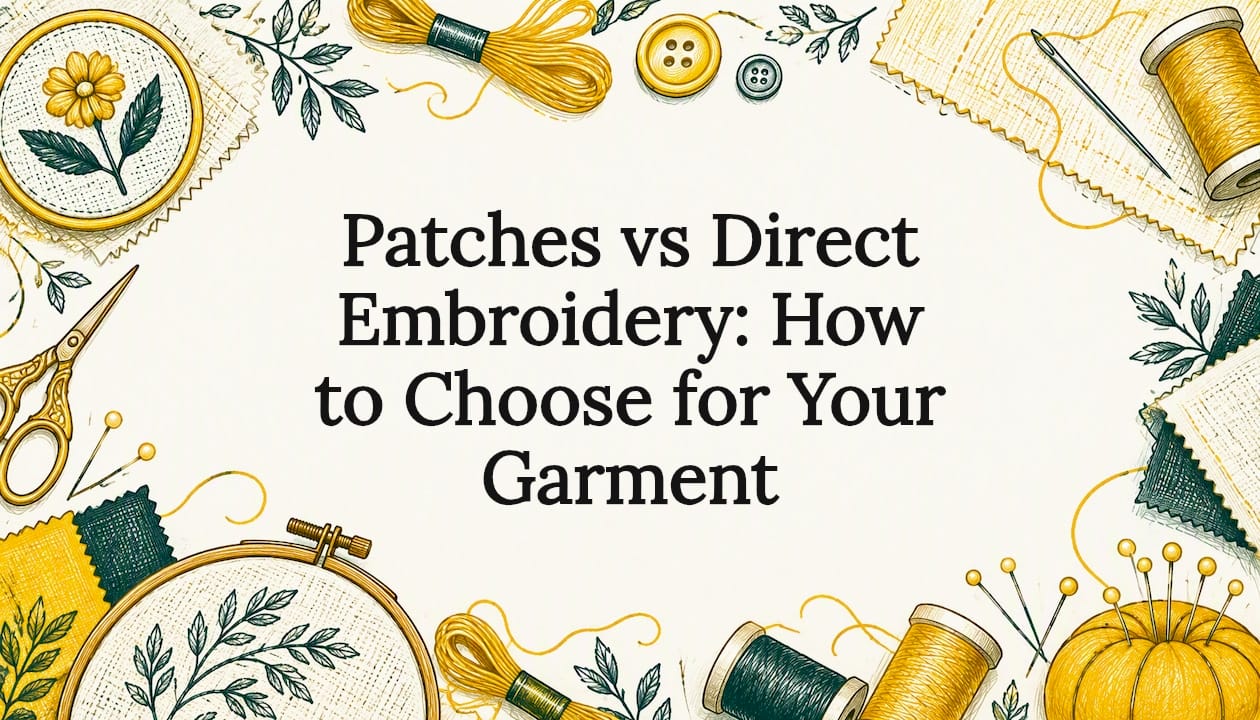 Patches vs Direct Embroidery: How to Choose for Your Garment